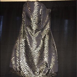 Jessica McClintock Platinum Bubble Strapless Dress